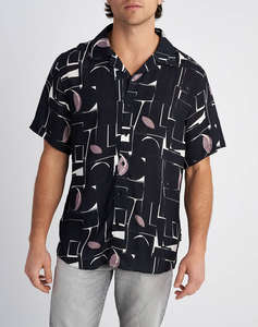 STAFF Man Shirt Logan Short Sleeve 100% Viscoze