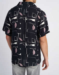 STAFF Man Shirt Logan Short Sleeve 100% Viscoze