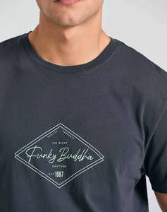 FUNKY BUDDHA Bluza de barbati Maneca Scurta Cu Imprimeu