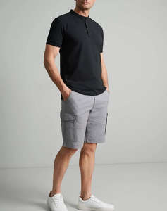 NAVY&GREEN BERMUDE CARGO CU CUREA