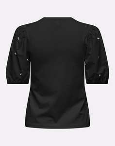 ONLY ONLEMME LIFE S/S O-NECK PUFF MIX TOP JRS