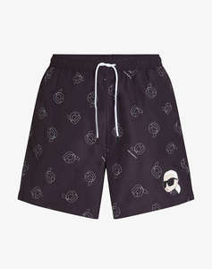 KARL LAGERFELD IKON AOP MED BOARDSHORTS