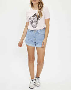 LEVIS ROLLED 80S MOM SHORTS