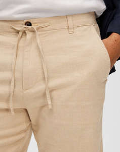 SELECTED SLHREGULAR-BRODY LINEN BLD SHORTS NOOS