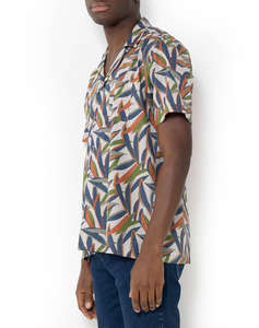 THE BOSTONIANS CAMASA CHARLES ΒΑΜΒΑΚΙ CUSTOM FIT Print POPLIN Bayron Custom FIT