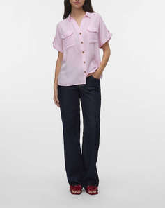VERO MODA VMBUMPY S/S SHIRT WVN GA NOOS