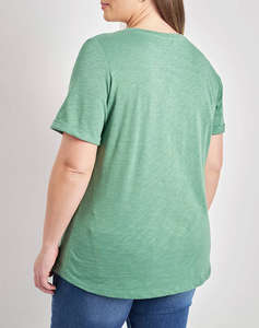 PARABITA Basic bluza de bumbac cu maneca scurta cu rever
