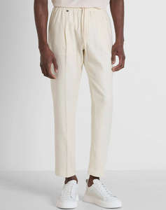 ANTONY MORATO MMTR00748FA800126 MIN OF 6 TROUSERS NEIL REGULAR FIT IN TWILL LINEN VISCOSE BLEND FABRIC PANTALONI DE BARBATI