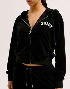 JUICY NALA COLLEGATE OVERSIZED CROPPED HOODIE