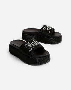 JUICY COUTURE DORA DIAMANTE STACKED SANDAL EARLY DELIVERY