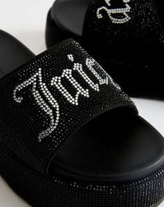 JUICY COUTURE DORA DIAMANTE STACKED SANDAL EARLY DELIVERY