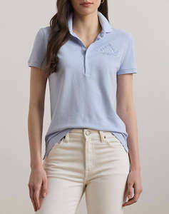 LAUREN RALPH LAUREN KIEWICK-SHORT SLEEVE-POLO SHIRT