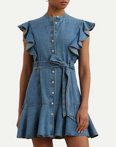 LAUREN RALPH LAUREN KAVINA-SHORT SLEEVE-DAY DRESS
