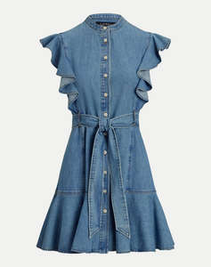 LAUREN RALPH LAUREN KAVINA-SHORT SLEEVE-DAY DRESS