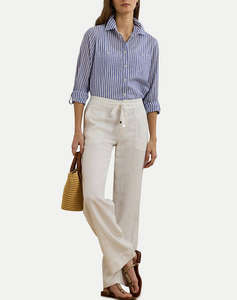LAUREN RALPH LAUREN RIMNAN-LONG SLEEVE-BUTTON FRONT SHIRT