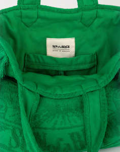 SUN OF A BEACH Mini Terry Tote Bag (Dimensiuni: 31 x 28 x 11cm.)