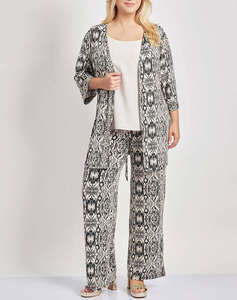 PARABITA Pantaloni cu imprimeu boho super jersey