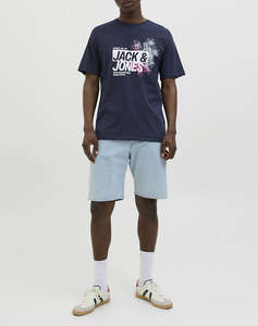 JACK&JONES JJJAXON TEE SS CREW NECK LN