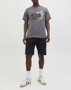 JACK&JONES JJJAXON TEE SS CREW NECK LN