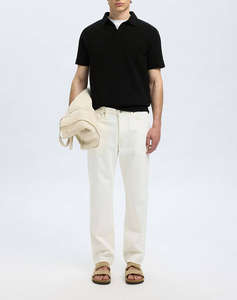 SELECTED SLHBLAKE SPLITNECK SS POLO