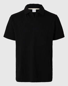 SELECTED SLHBLAKE SPLITNECK SS POLO