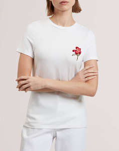 TED BAKER CARNELA Embroidered Logo Short Sleeve Tee