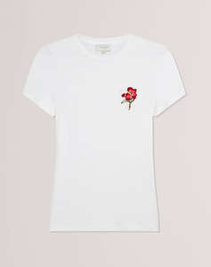 TED BAKER CARNELA Embroidered Logo Short Sleeve Tee
