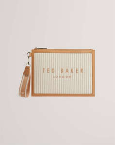 TED BAKER HAYSS Striped Canvas Webbing Pouch (Dimensiuni: 27 x 20 cm.)