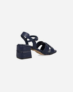 LAURA BIAGIOTTI 9041 SANDALE MAT CU DOUA BARETE SI CUREA DARK-BLUE