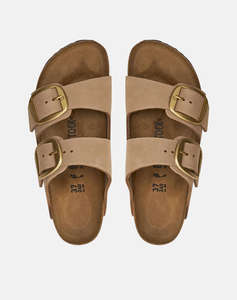 BIRKENSTOCK F25 LEATHER ARIZONA BIG BUCKLE LENB SANDCASTLE 35 - 43 NARROW SEASONAL INCALTAMINTE DE DAMA