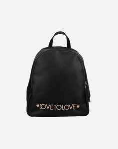LOVE TO LOVE by GAI MATTIOLO LTL30 GEANTA LOGO CU FERMOAR BLACK