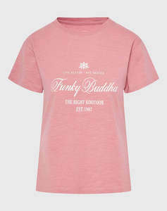 FUNKY BUDDHA Bluza De Dama Maneca Scurta Cu Imprimeu