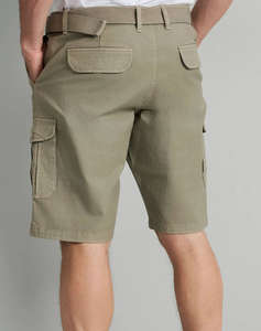 NAVY&GREEN BERMUDE-CARGO