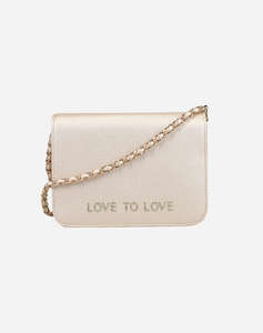 LOVE TO LOVE by GAI MATTIOLO LTL09 GEANTA CU LOGO. GOLD