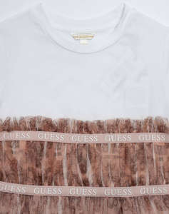 GUESS MIXED FABRIC SS DRESS ROCHIE DE COPII GIRL