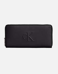 CALVIN KLEIN SCULPTED ZIP AROUND WALLET (Dimensiuni: 19 x 2 x 9cm.)