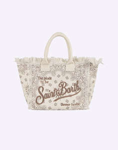MC2 VANITY-ACC. BORSA CANVAS DONNA-BANDANNA ROUND 10 EMB (Dimensiuni :40 x 32 x 20cm.)