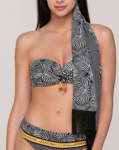 LUNA Zebra strapless with molded cup