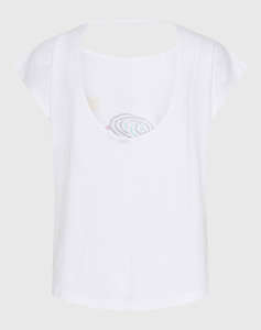 FUNKY BUDDHA Bluza De Dama Maneca Scurta Cu Imprimeu