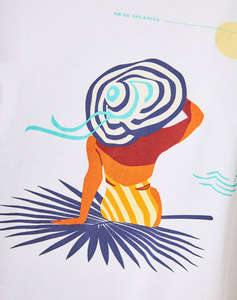 FUNKY BUDDHA Bluza De Dama Maneca Scurta Cu Imprimeu