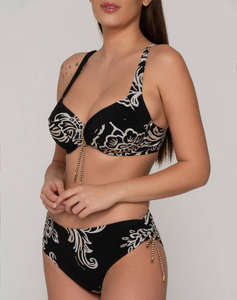 LUNA Orient ruched side bottom