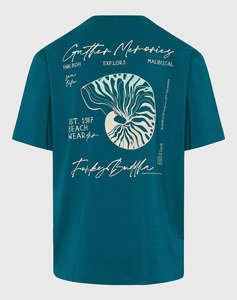 FUNKY BUDDHA Bluza de barbati Maneca Scurta Cu Imprimeu