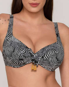 LUNA Zebra unpadded big size balconette full cup