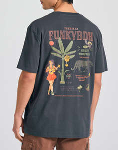 FUNKY BUDDHA Bluza de barbati Maneca Scurta Cu Imprimeu