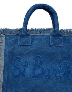 MC2 VANITY PATCH-ACC. BORSA CANVAS DONNA PATCH-ST BARTH DEN (Dimensiuni :40 x 32 x 20cm.)