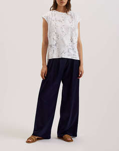 TED BAKER VLEENA Printed Burnout Vest Top
