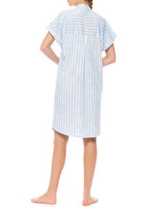 PINK LABEL NIGHTGOWN NORDIC STRIPE