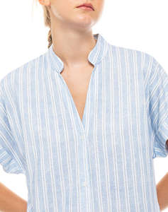 PINK LABEL NIGHTGOWN NORDIC STRIPE
