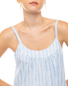 PINK LABEL NIGHTGOWN NORDIC STRIPE