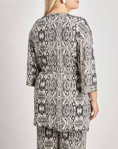 PARABITA Kimono cu imprimeu boho batik super jersey